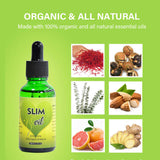 OEM Ginger Oil Body Fat Drain Slimming Burning Weight Loss Essential Massage Oil 30ml Volume(Buy 1 Get 1 free)